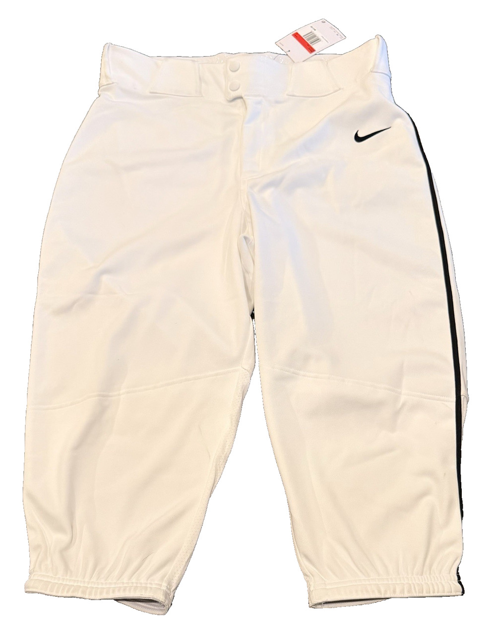 New Nike Baseball Pants Mens Large White Team Vapor Knicker Polyester BQ9021-106
